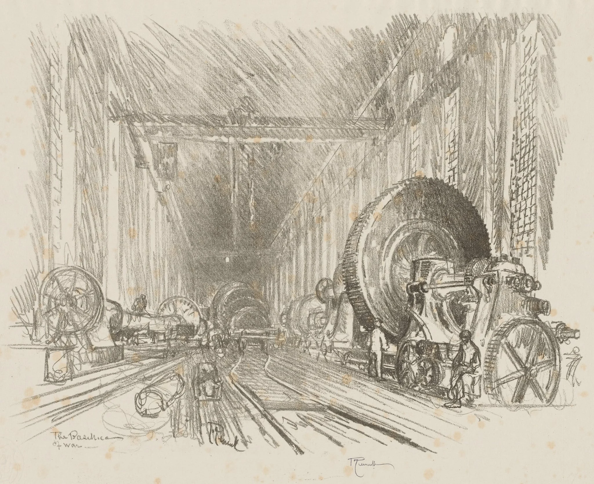 English War Work:  The Basilica of War, by Joseph Pennell, 1916