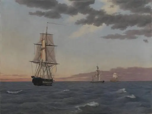 The Corvette "Galathea" Lying to in order to Send Help to the Brig "St Jean"