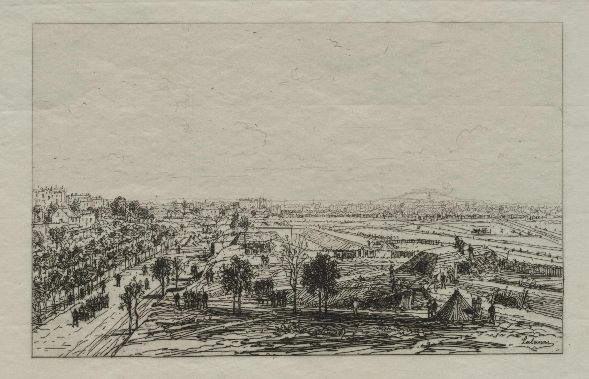 Bastion 49, by Maxime Lalanne, 1870