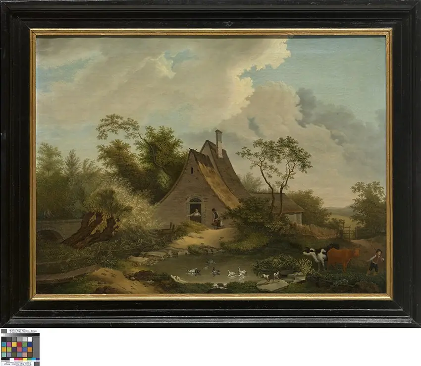 Landschap met hoeve