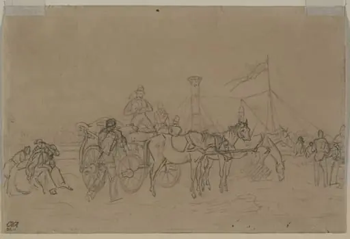 Passengers for Rhine Steamer (verso)