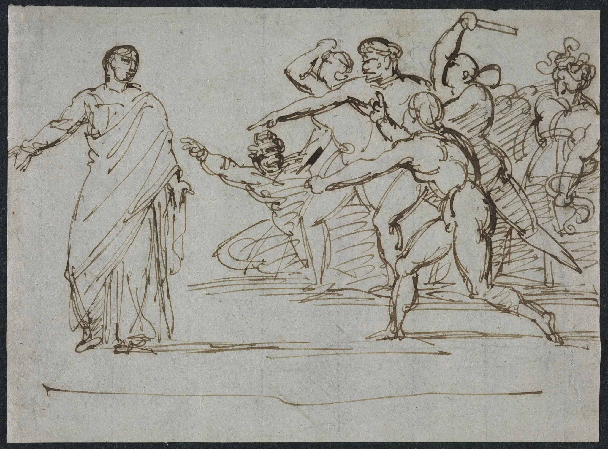 Assassination of Tiberius, by Théodore Géricault, 1816