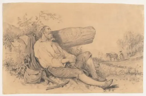 Sleeping Field Worker