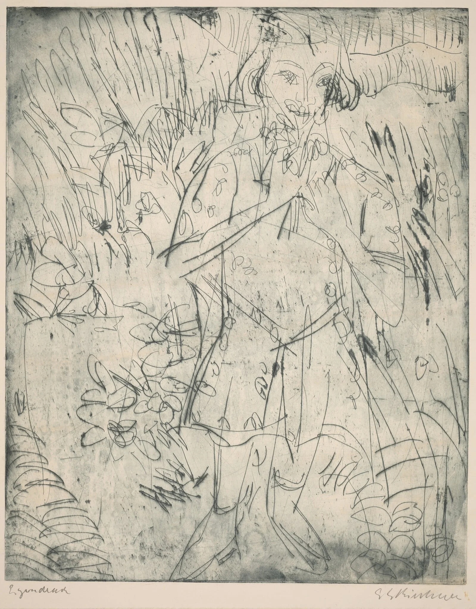 Girl with Flowers