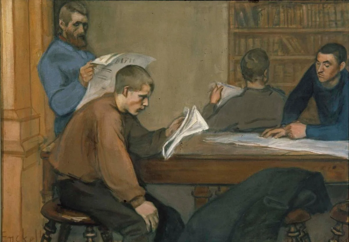 Lukusali, by Magnus Enckell, unspecified