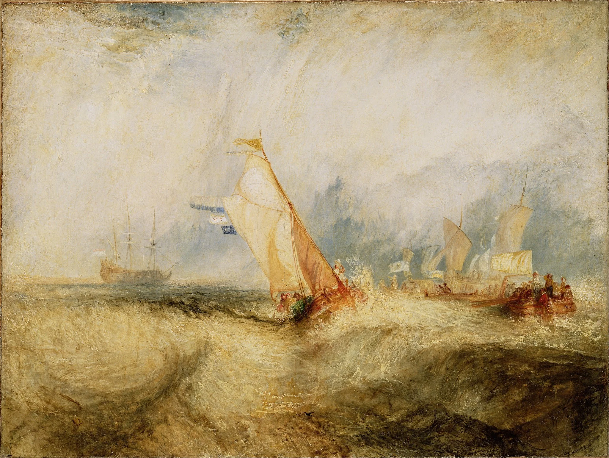 Van Tromp, by Joseph Mallord William Turner, oil, 1844