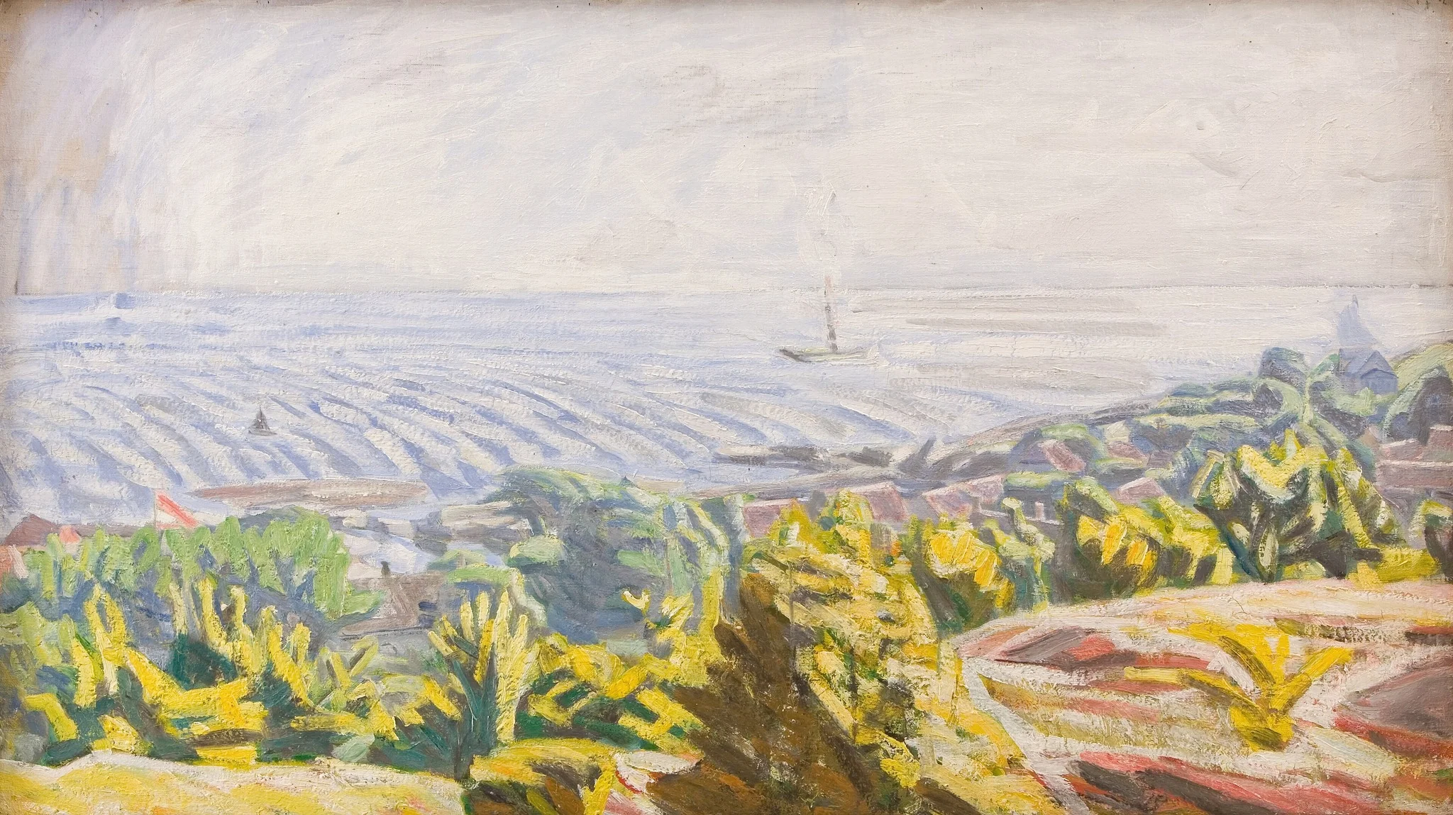 View from Bokul, Gudhjem, by Niels Larsen Stevns, oil, 1929