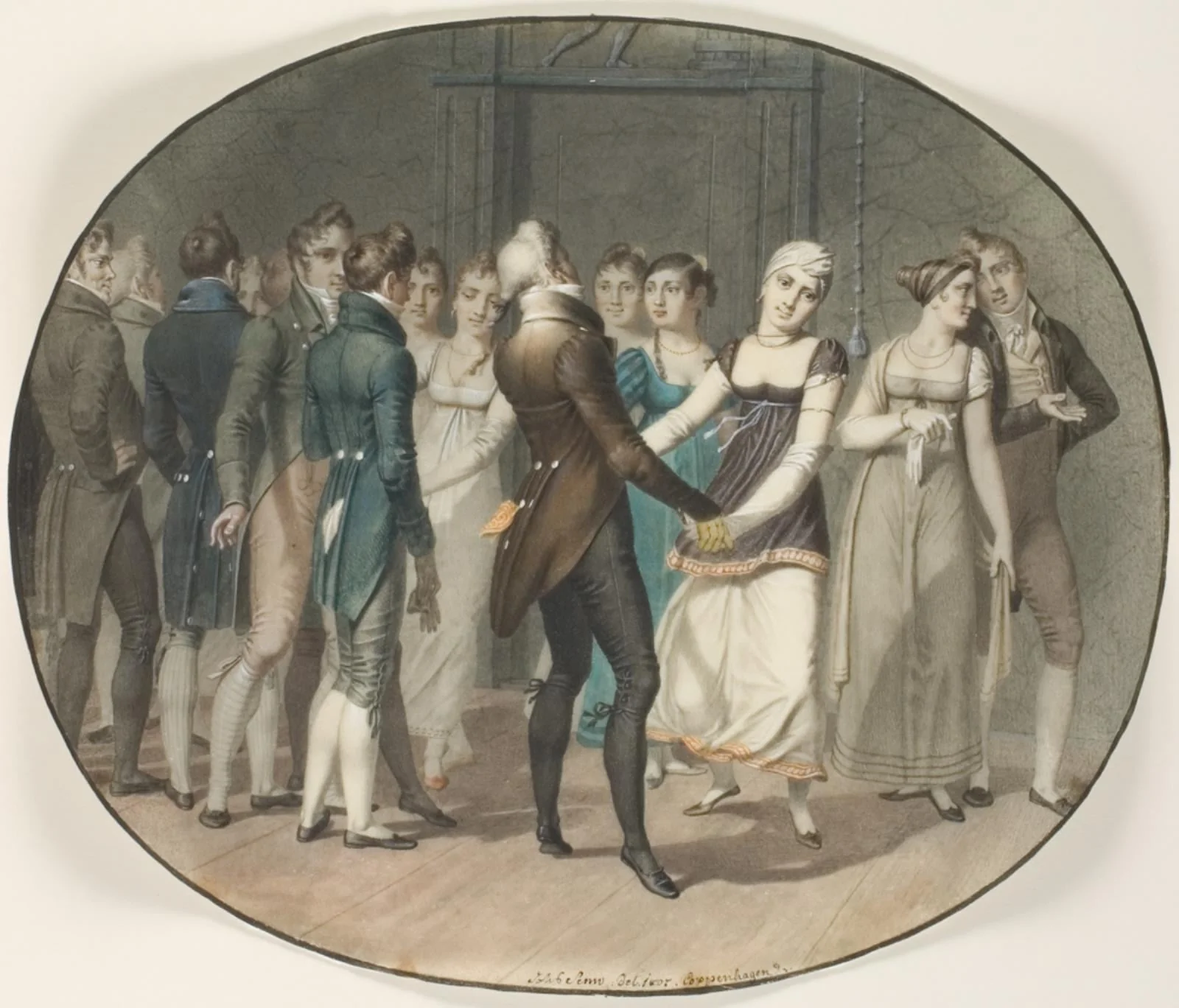 Engelsk dans i København, by Unknown, unspecified, 1807