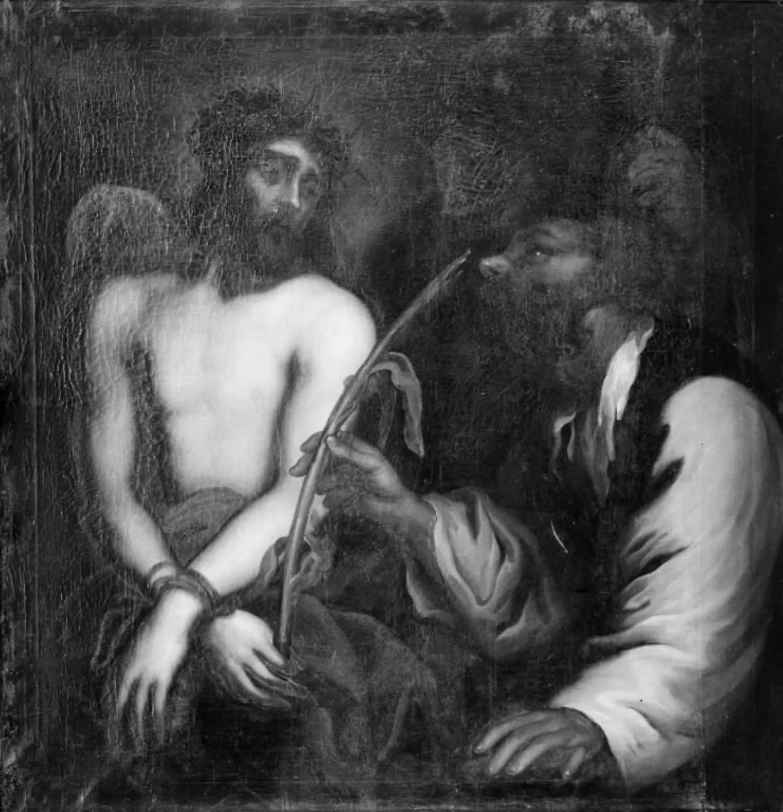 Kristus og soldaterne, by Unknown, oil