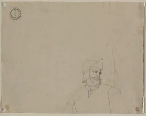Soldier in a Landscape (verso)