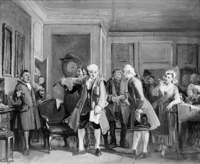 Fra Ludvig Holbergs "Den Stundesløse", I akt, 6. scene