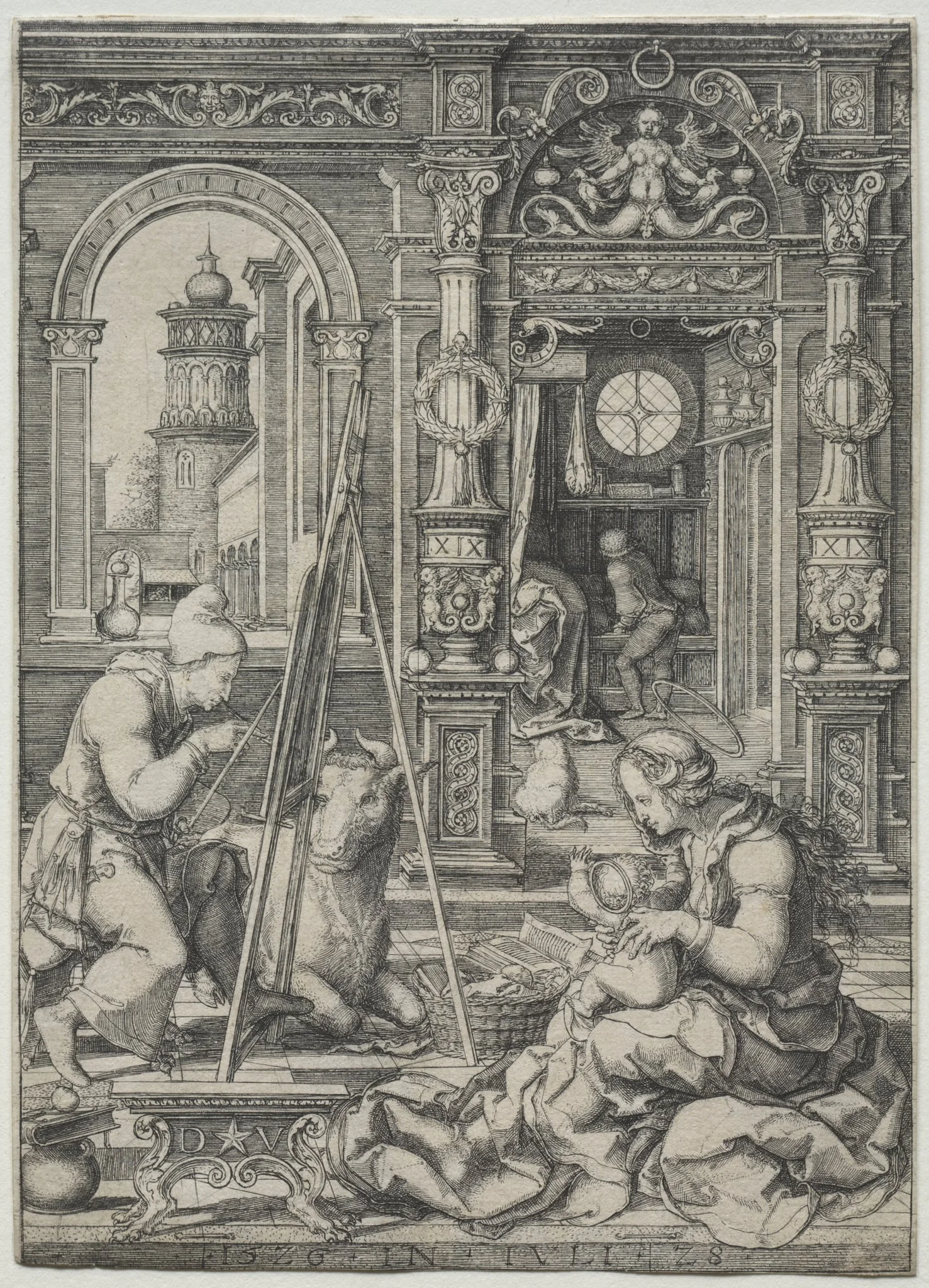 St. Luke Painting the Virgin, by Dirck Vellert, 1526