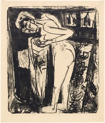 Standing Nude in a Room