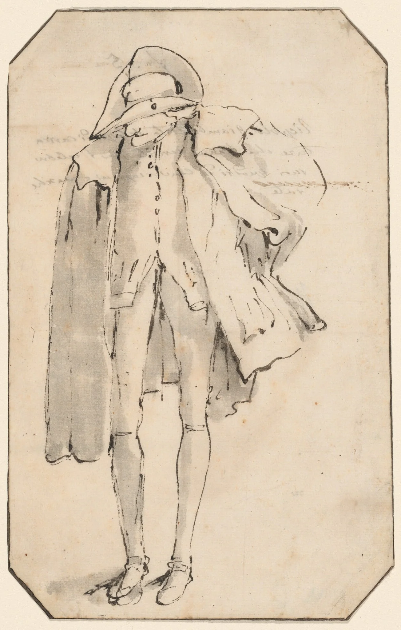 Standing Figure Wearing a Hat