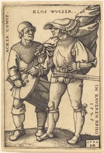 Standard Bearer and Drummer