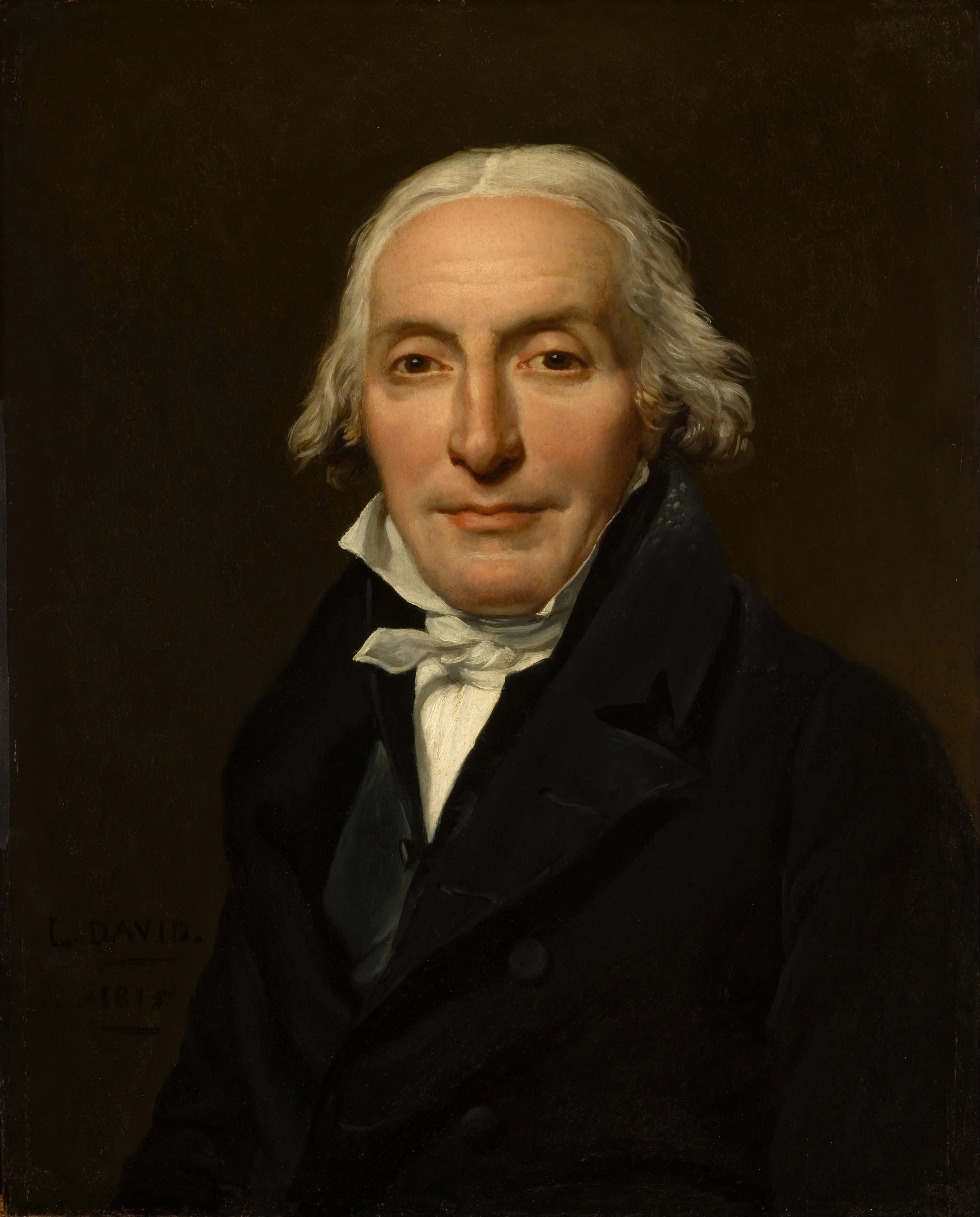 Portrait of Jean-Pierre Delahaye, by Jacques-Louis David, oil, 1815