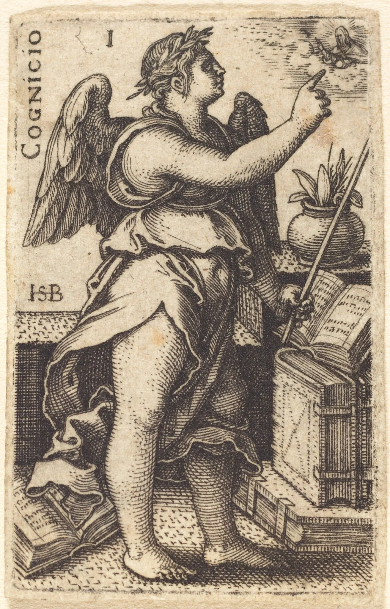 Cognicio (Cognition), by Sebald Beham, ink, 1539