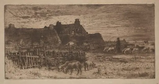Sheepfold: Sunset