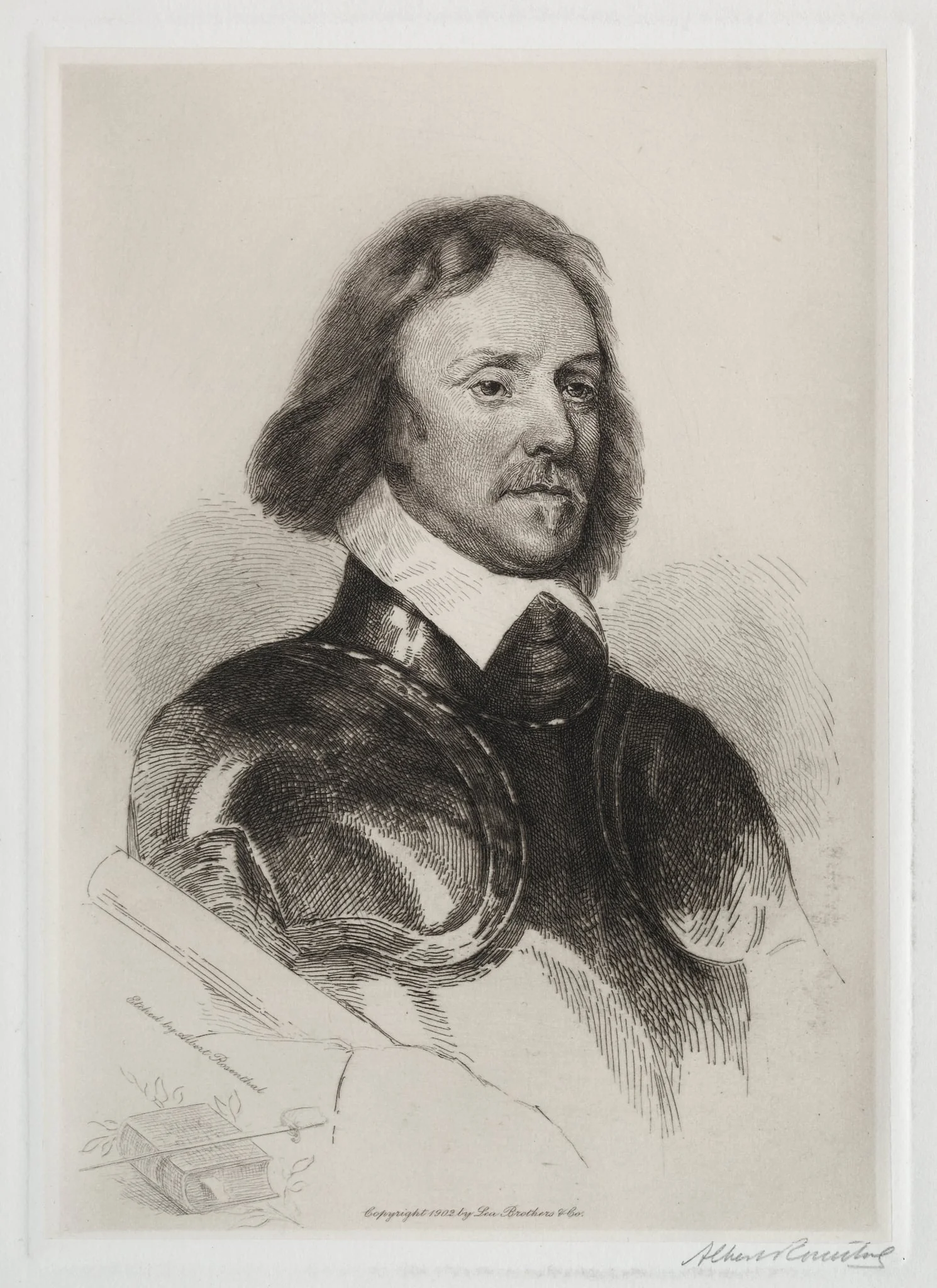 Oliver Cromwell, by Albert Rosenthal, 1902