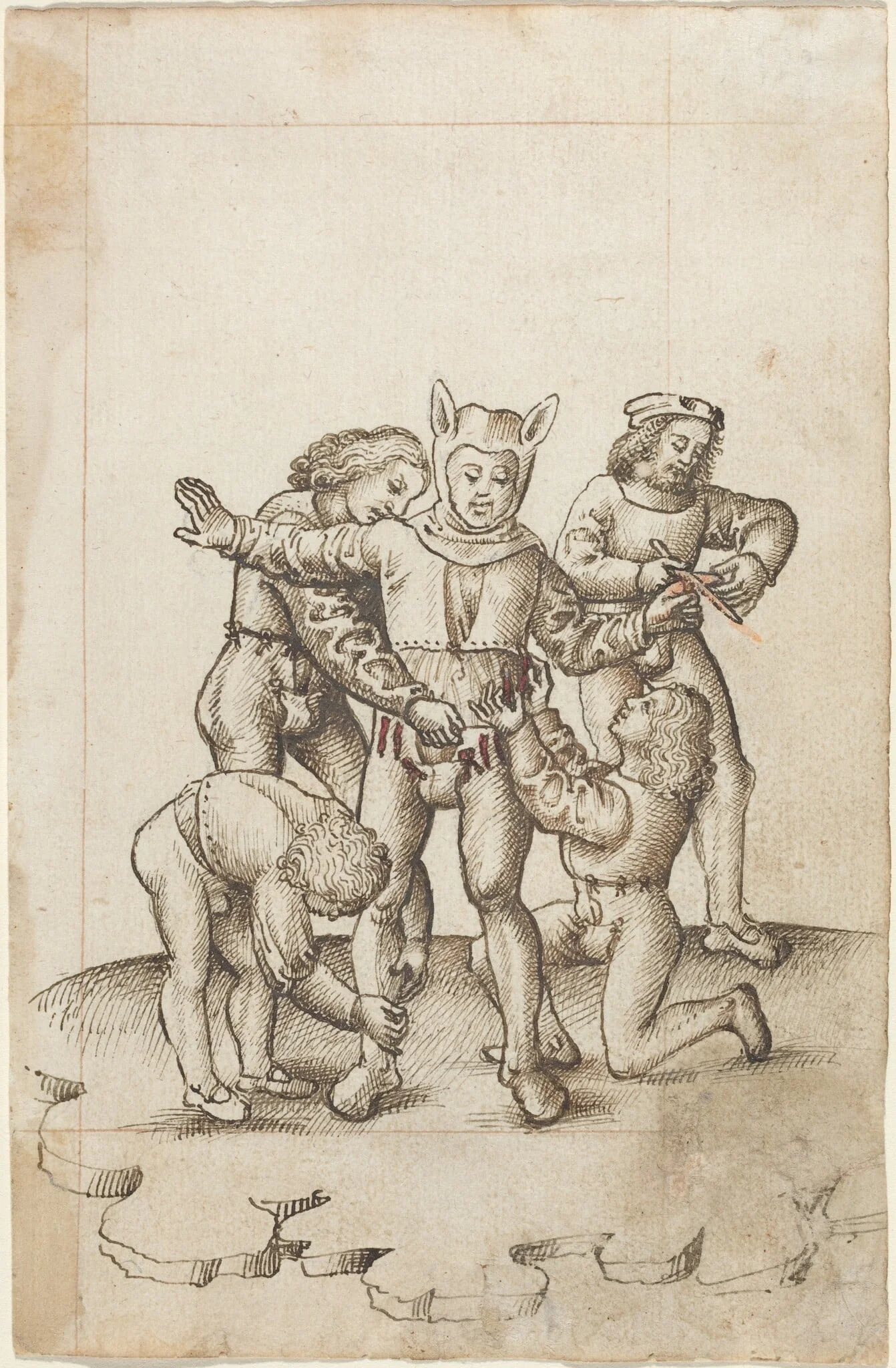 "Do Not Wear a Tight-Fitting Ring" [fol. 23 recto], by French early 16th Century, ink, 1514