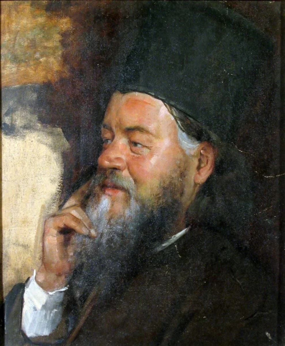 Portret de călugăr, by Gheorghe Popovici