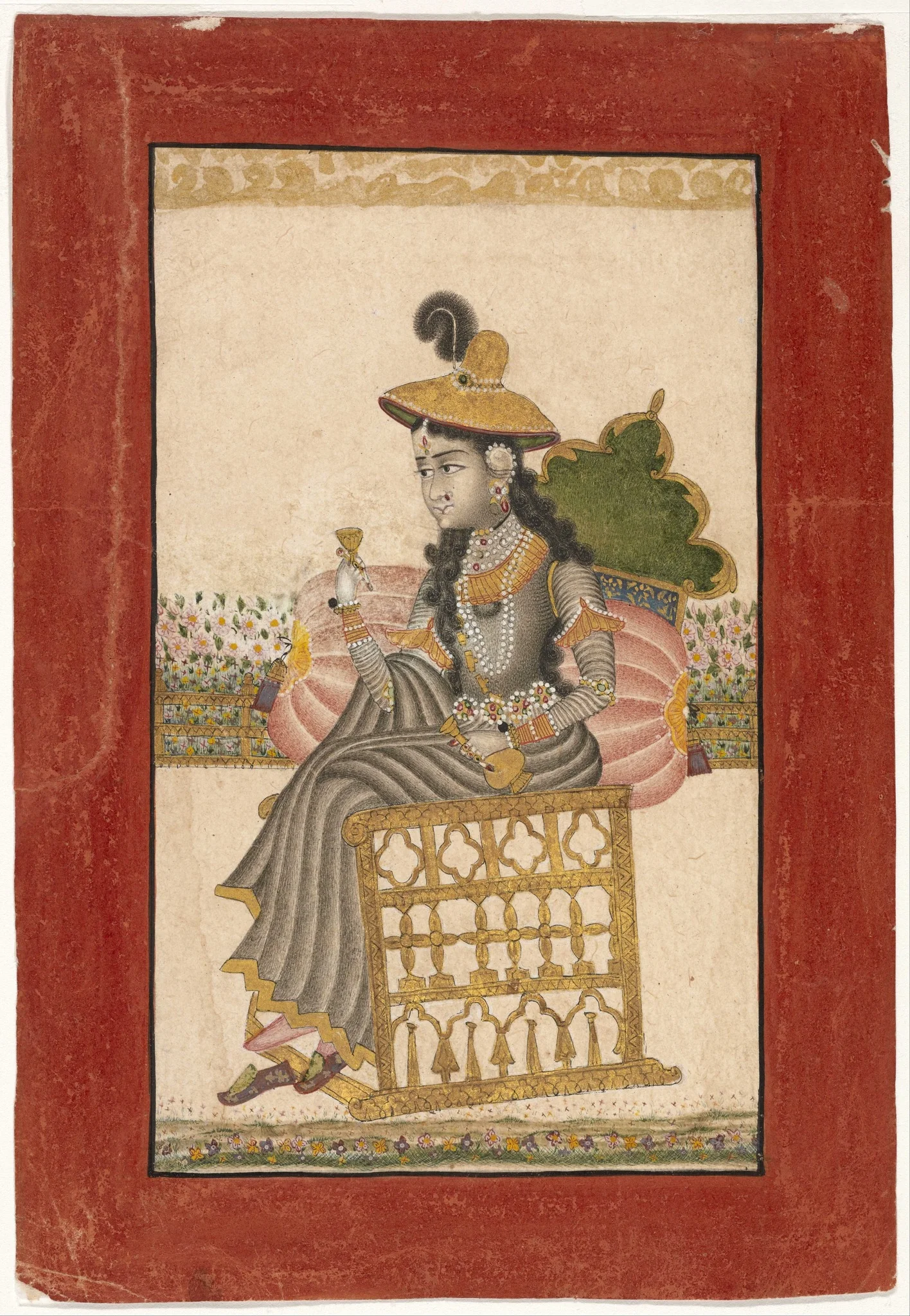 A Bejeweled Lady, by Kota School, unspecified, 1696