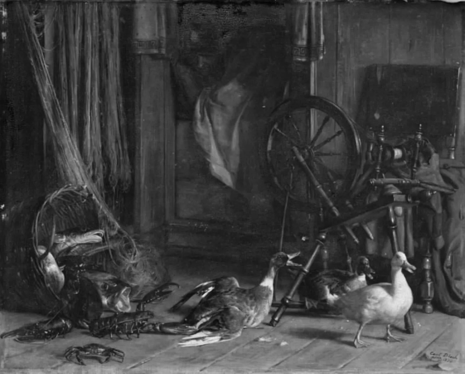 En forstyrret middagssøvn, by Unknown, 1870