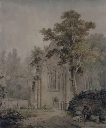 Doorway of a ruined abbey
