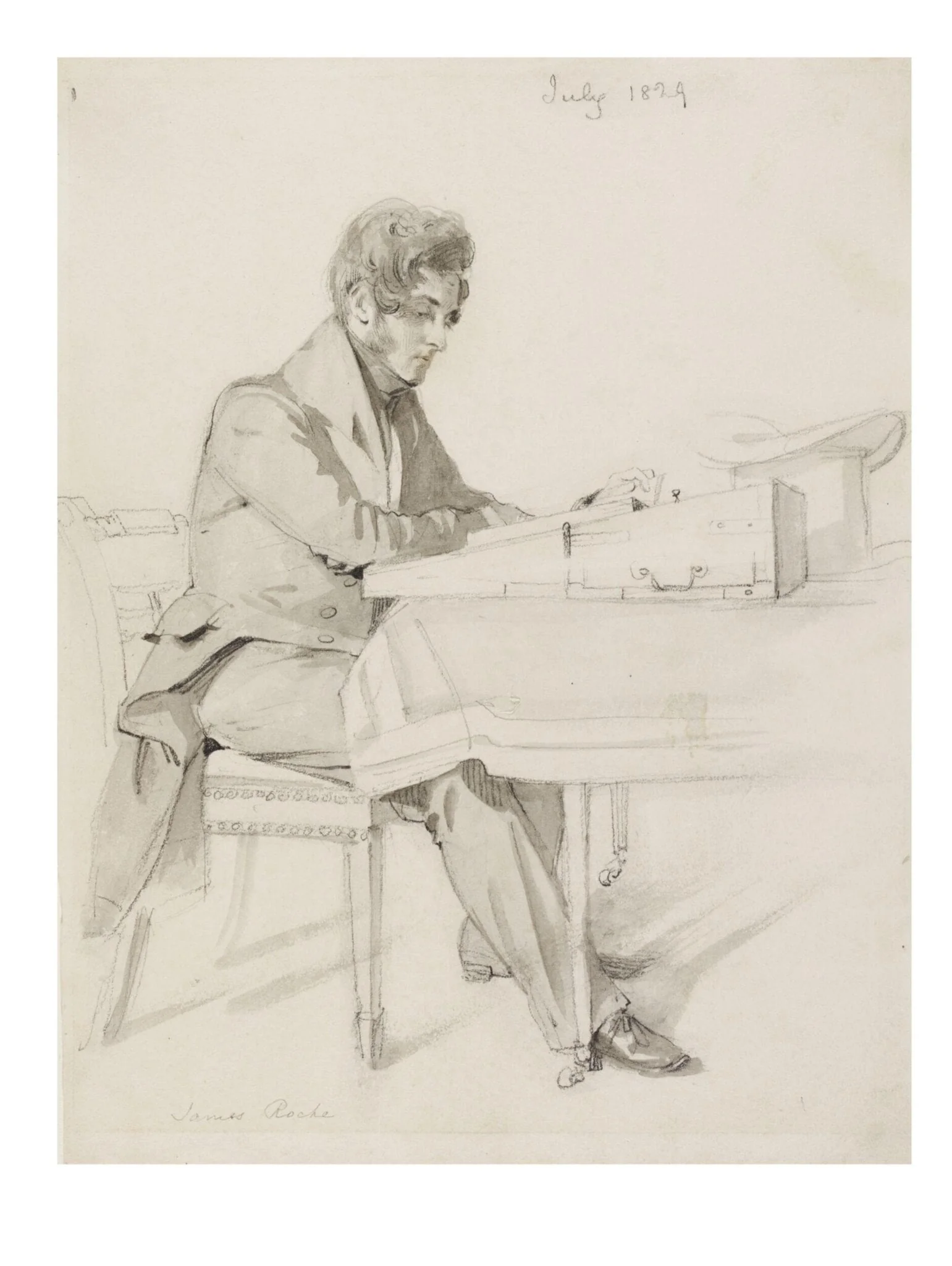 Portrait of James Roche, by Daniel Maclise, 1829