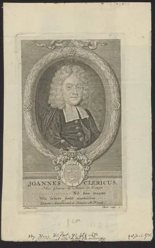 Portrait of Joannes Clericus