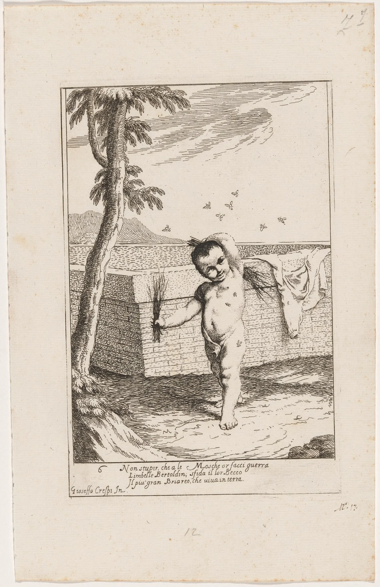 Bertoldino Whipping Himself to Kill Flies