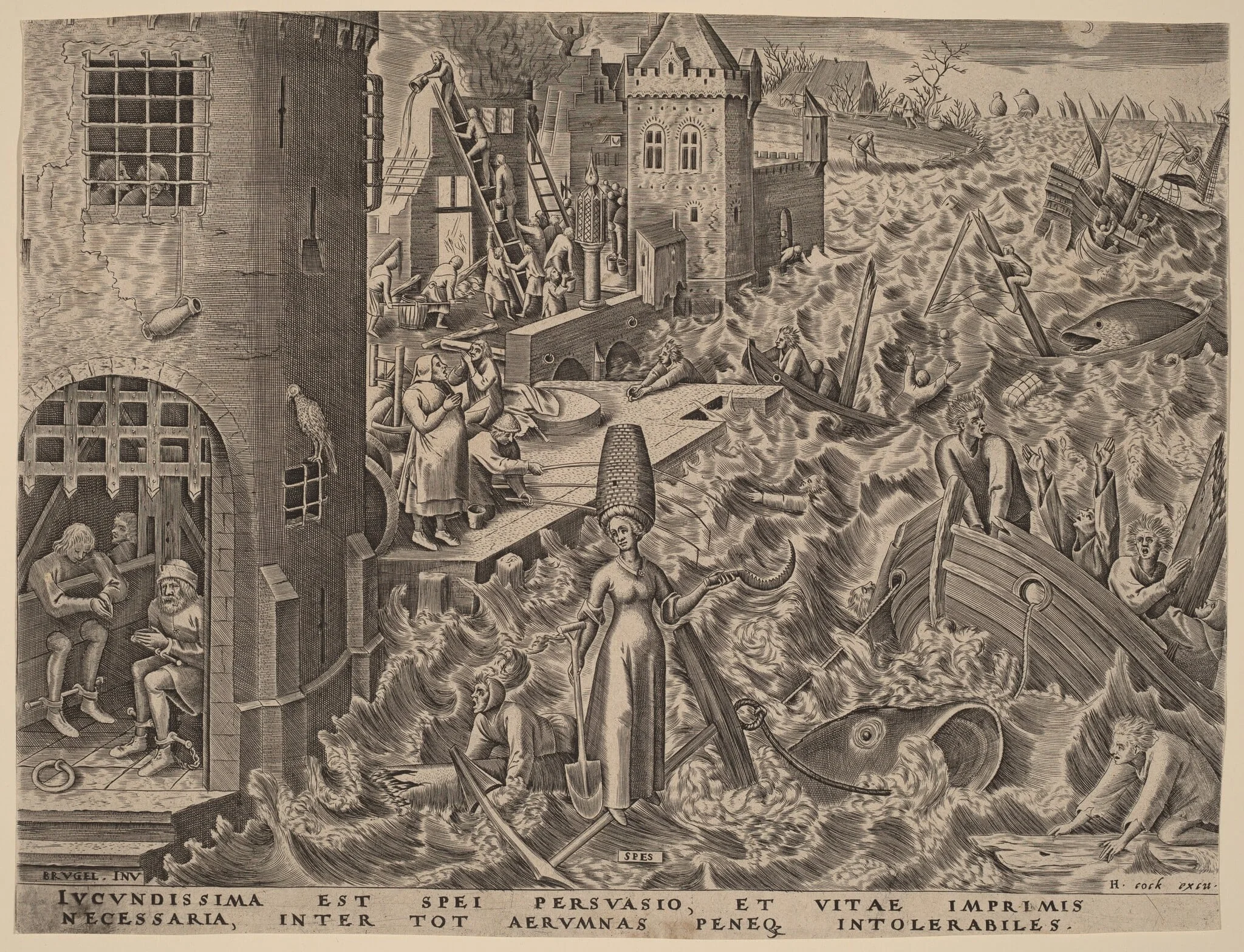 Hope, by Philip Galle, ink, 1559