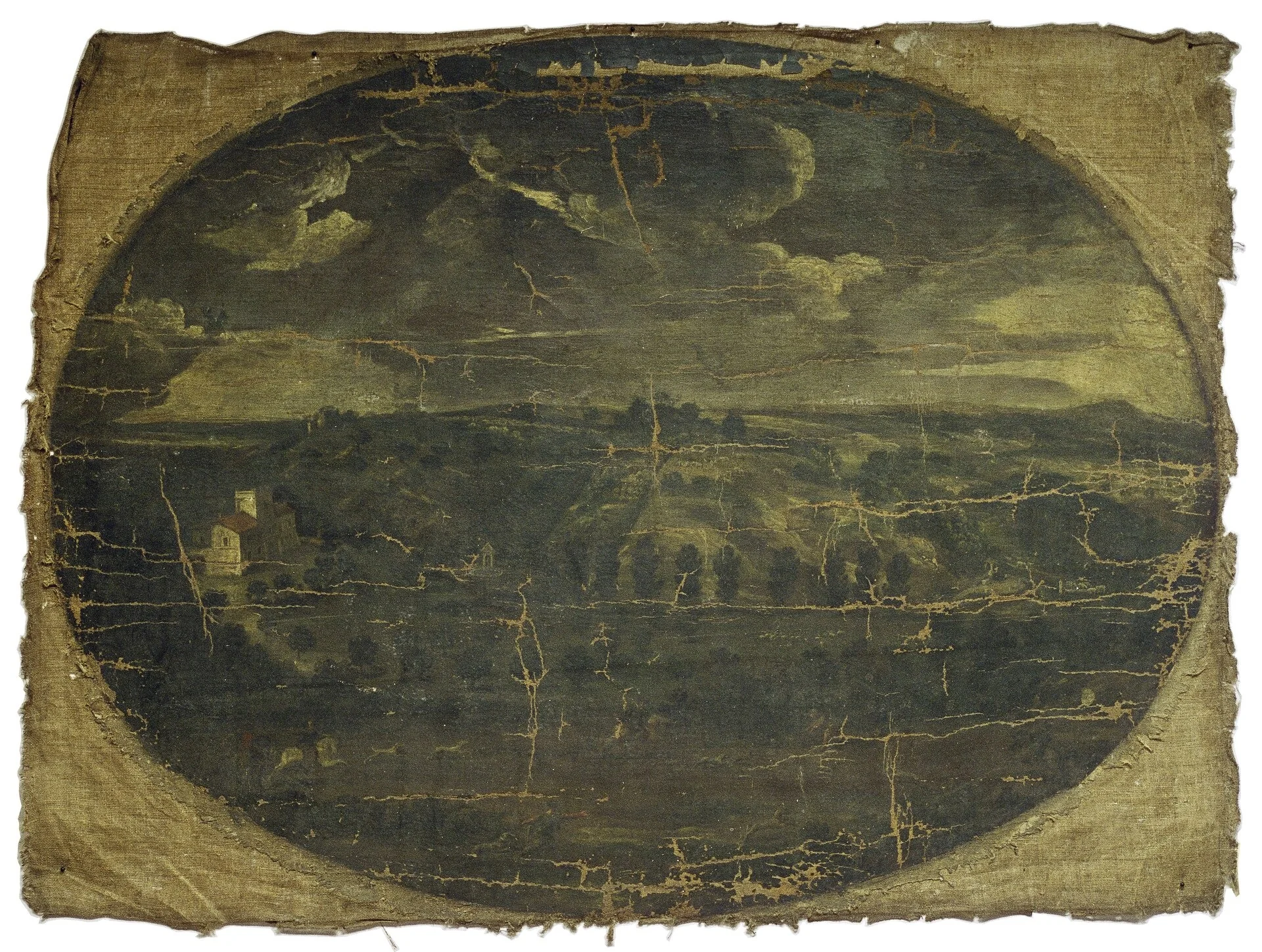 Landskap, by Unknown, oil