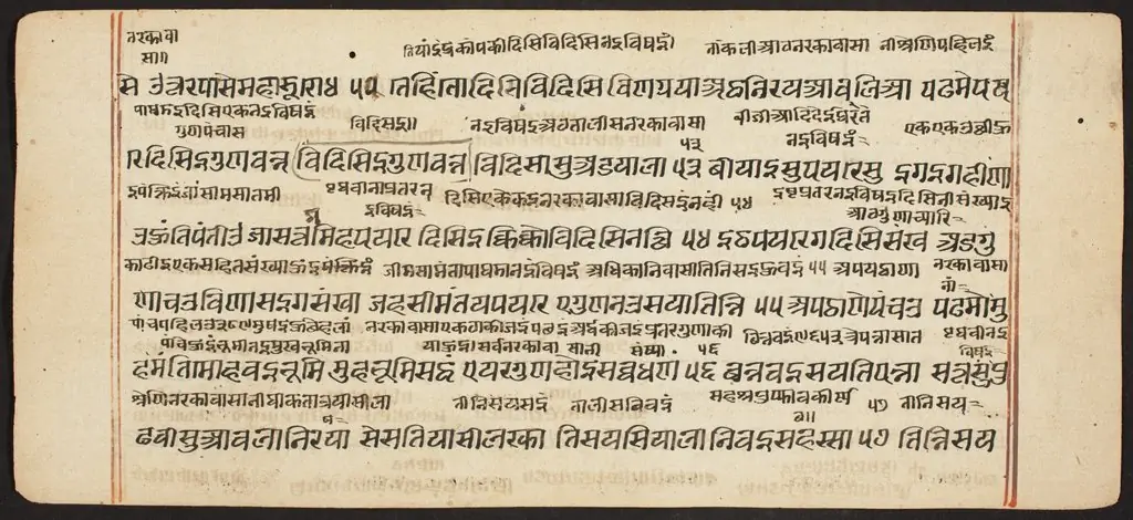Tantric Manuscript "Sangrahani Sutra"