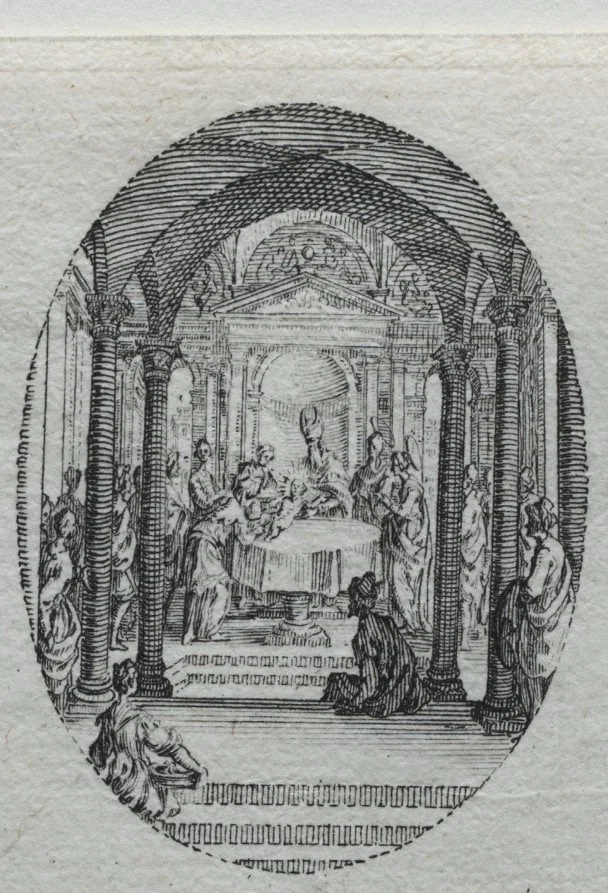The Mysteries of the Passion:  The Circumcision, by Jacques Callot, 1631