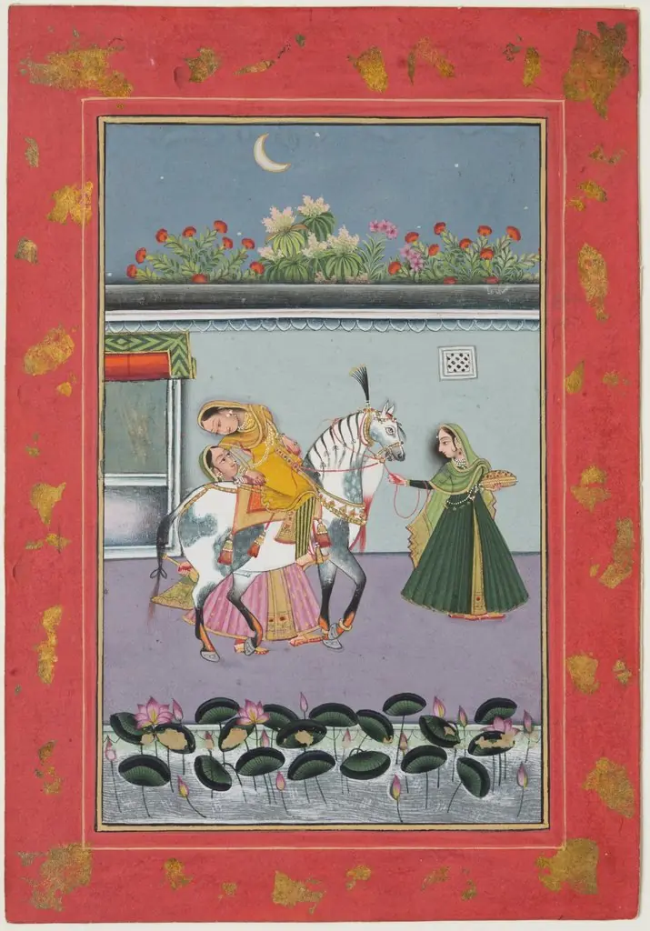 Lady on Horseback with Attendants