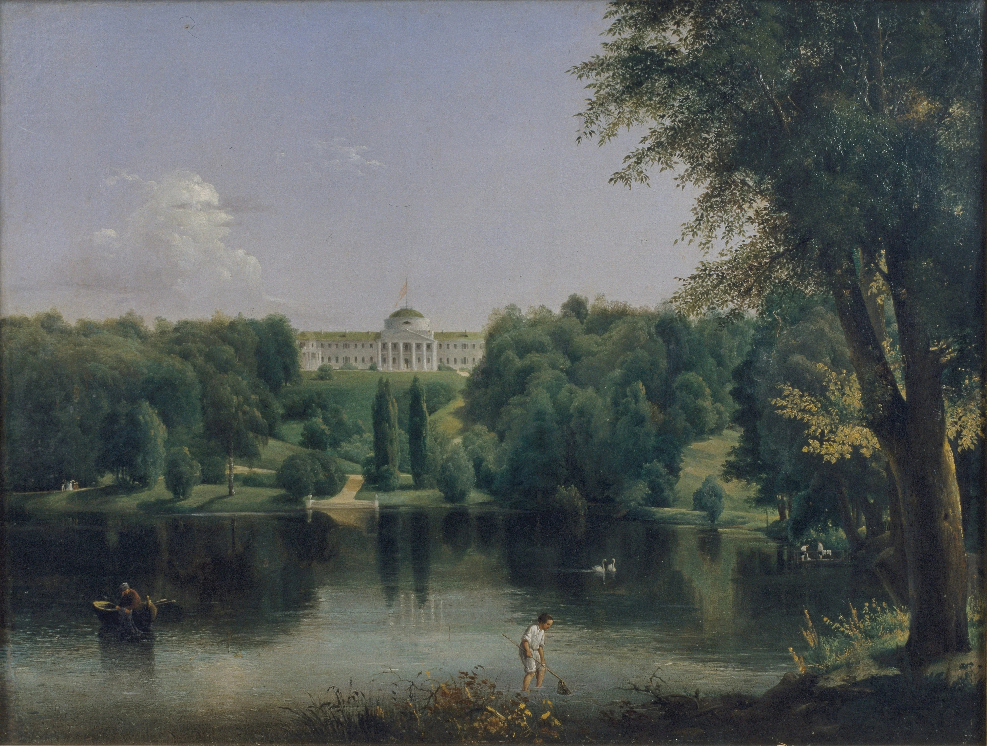 The estate of G. S. Tarnovsky in Kachanovka., by Vasily Sternberg, unspecified, 1837
