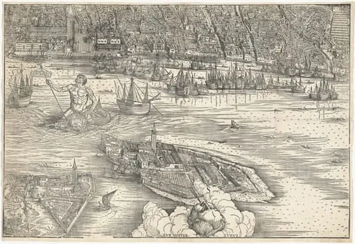 View of Venice [lower center block]
