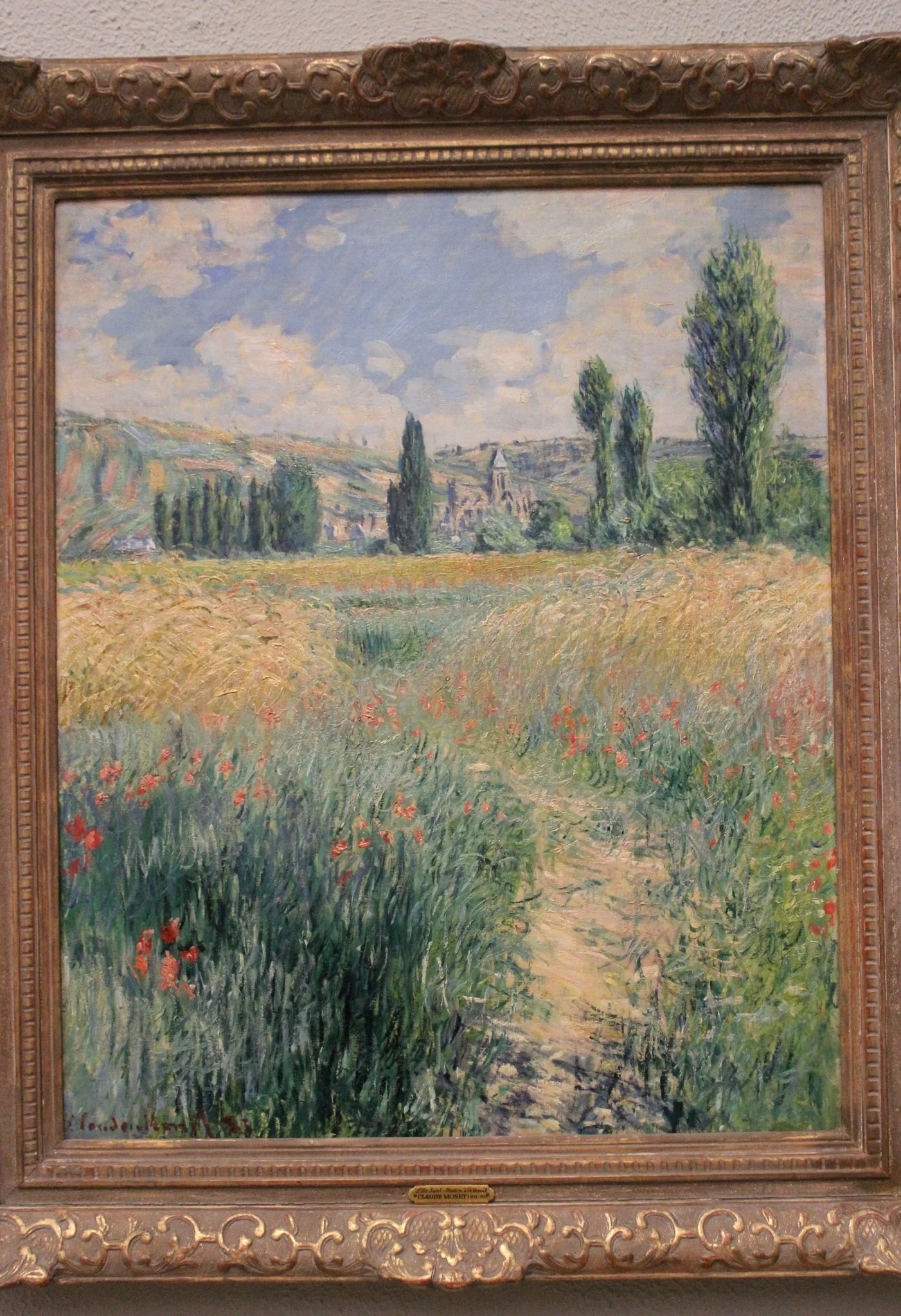 Path on the Island of Saint Martin, Vétheuil, by Claude Monet, oil, 1891