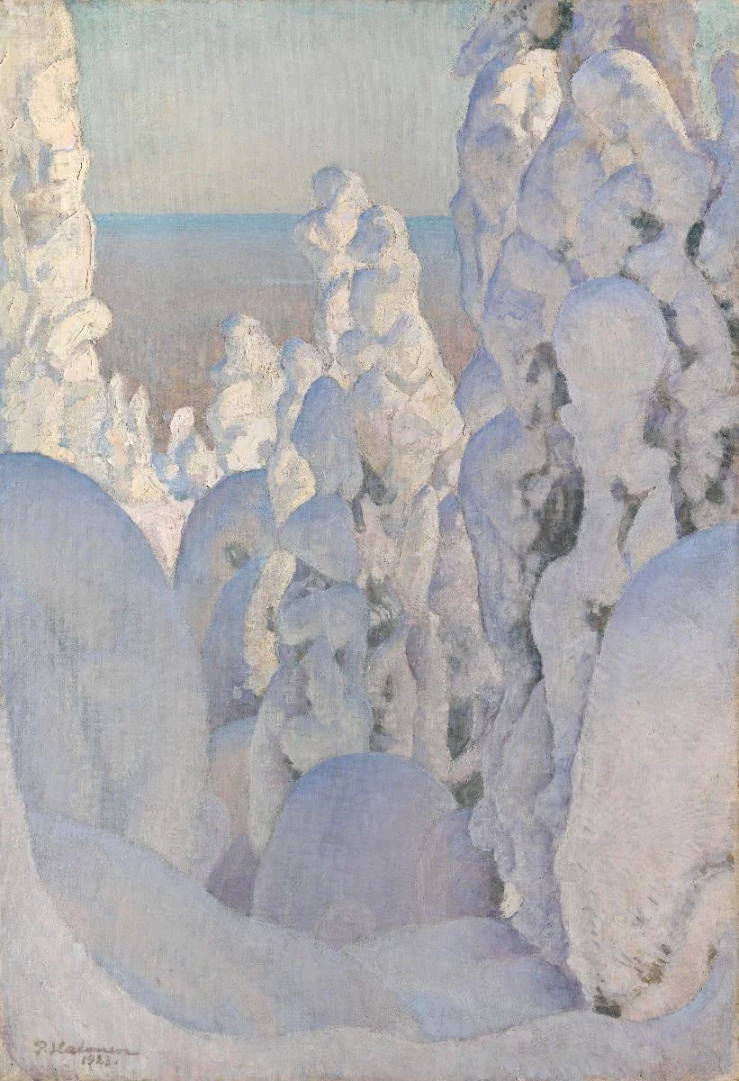 Talvimaisema Kinahmista, by Pekka Halonen, unspecified