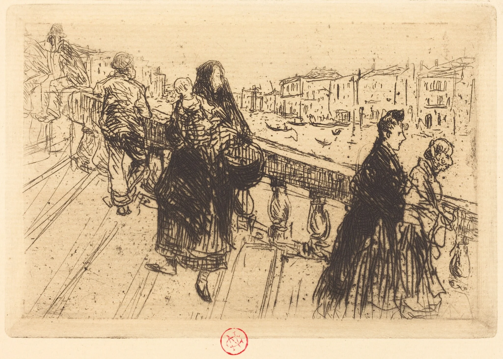 Rialto, by Norbert Goeneutte, ink, 1874
