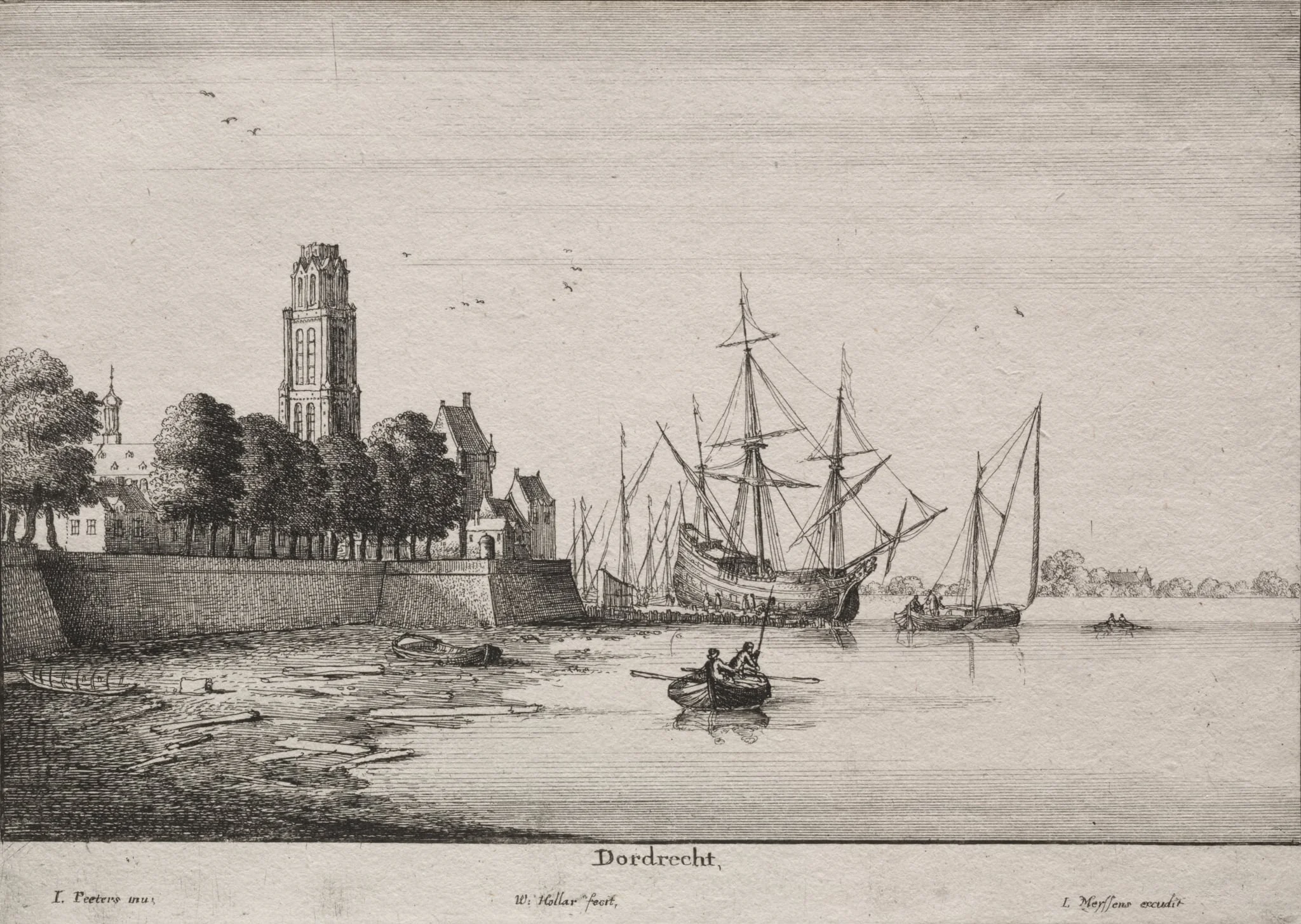 Dordrecht, by Wenceslaus Hollar, 1652