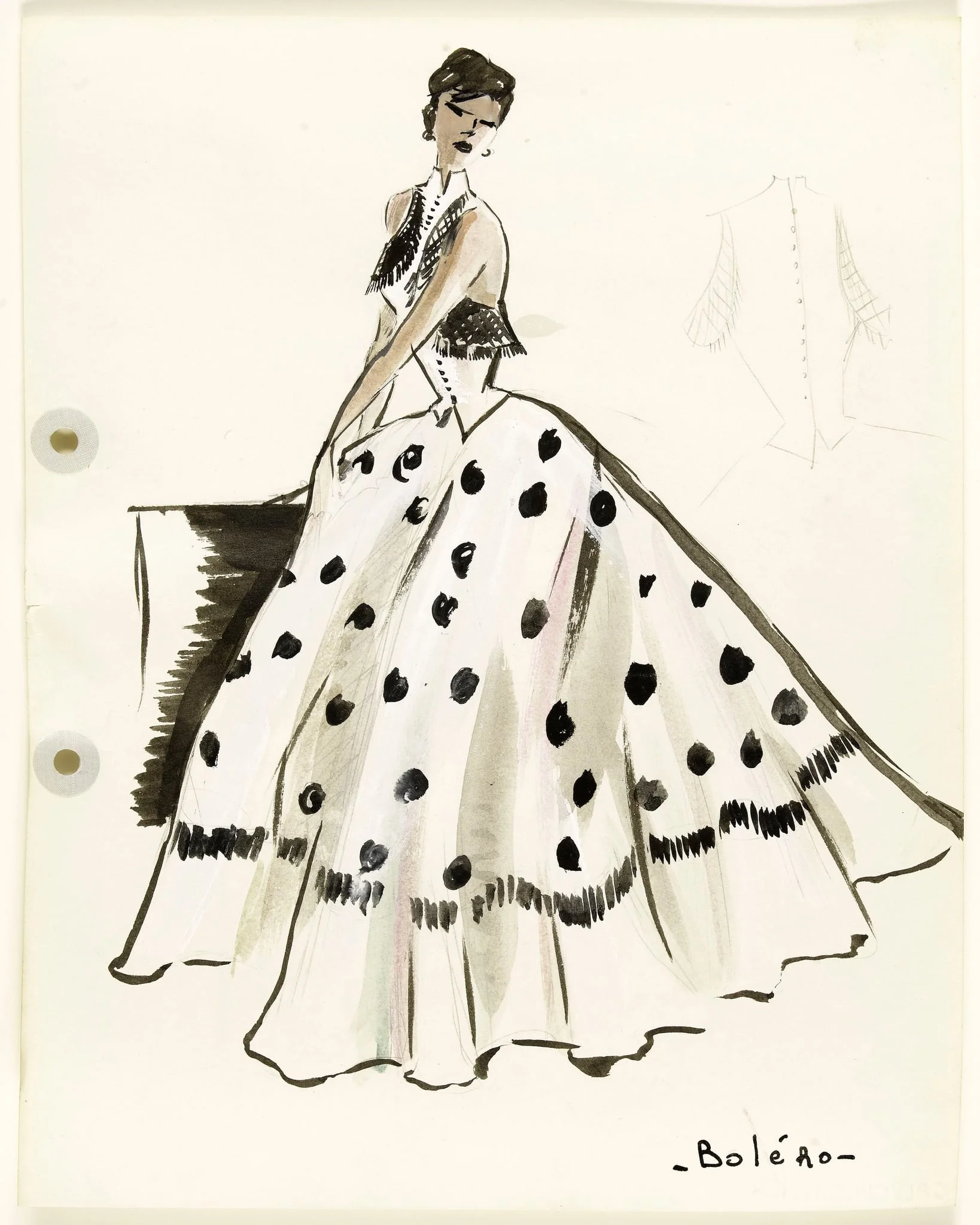 'Boléro', by Carven, 1951