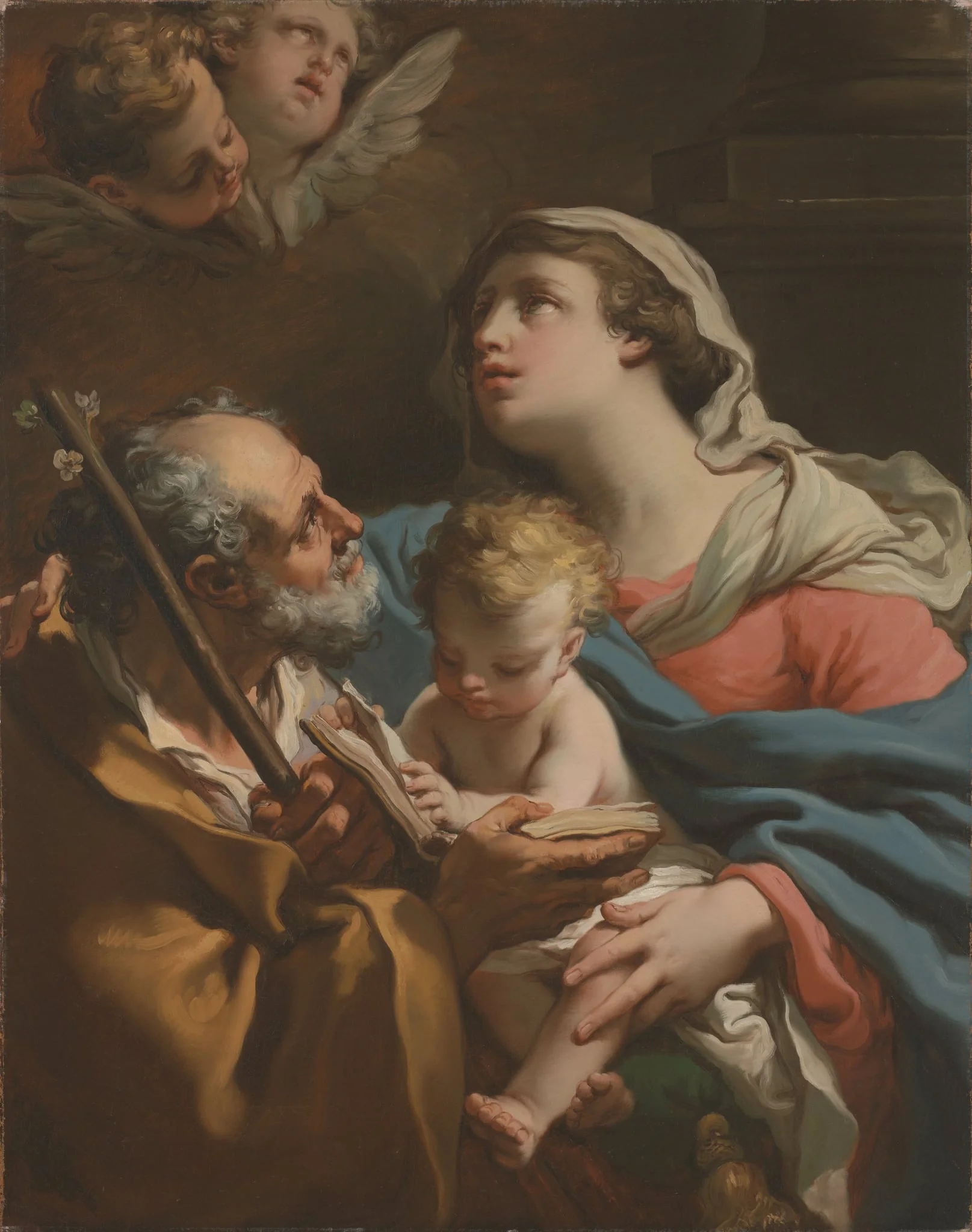 The Holy Family, by Gaetano Gandolfi, unspecified, 1776