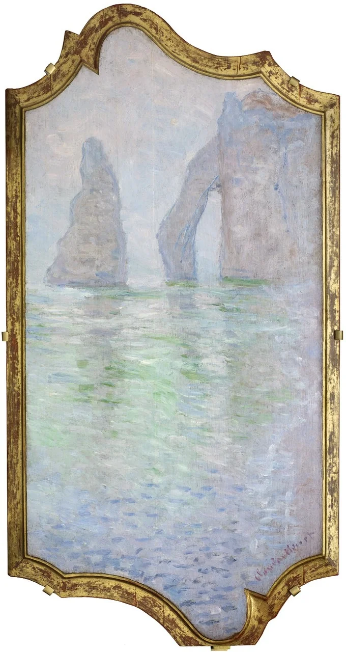 Étretat, the Rock Needle and the Porte d'Aval, by Claude Monet, oil, 1894