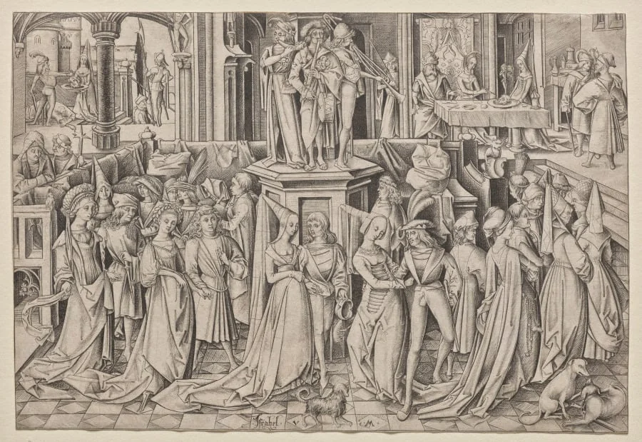 The Dance at the Court of Herod, by Israhel van Meckenem, 1500