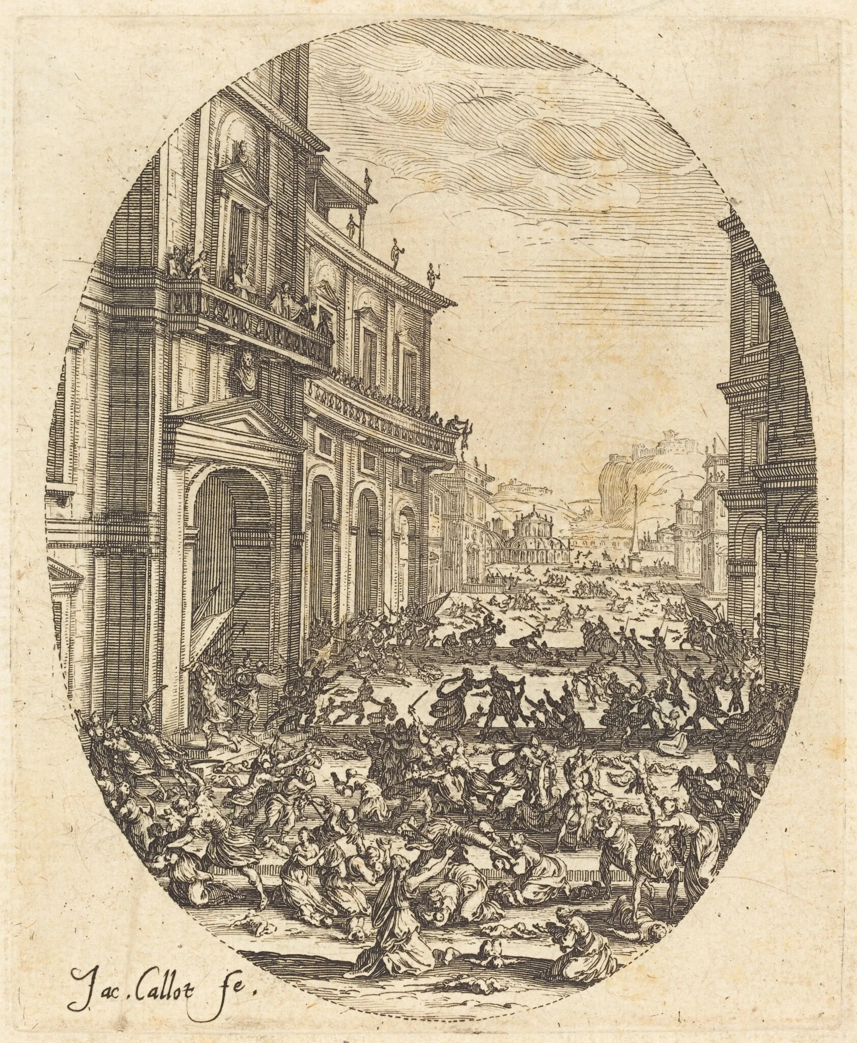 The Massacre of the Innocents, by Jacques Callot, ink, 1622