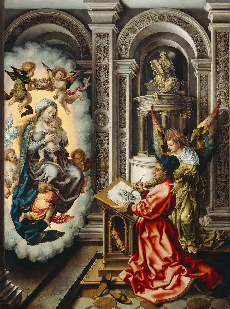Saint Luke painting the Virgin