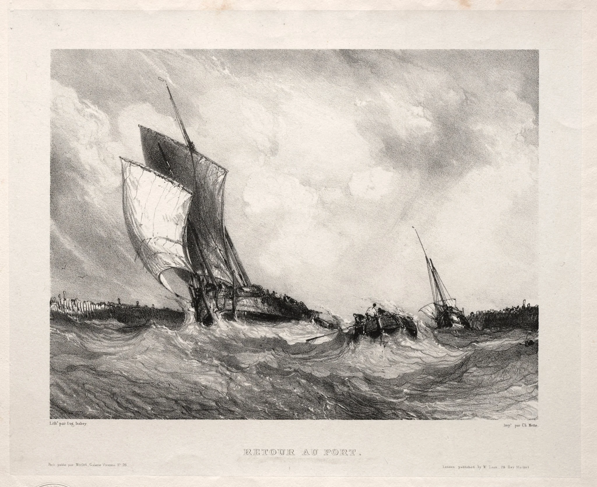 Six Marines:  Retour au port, by Eugène Isabey, 1833