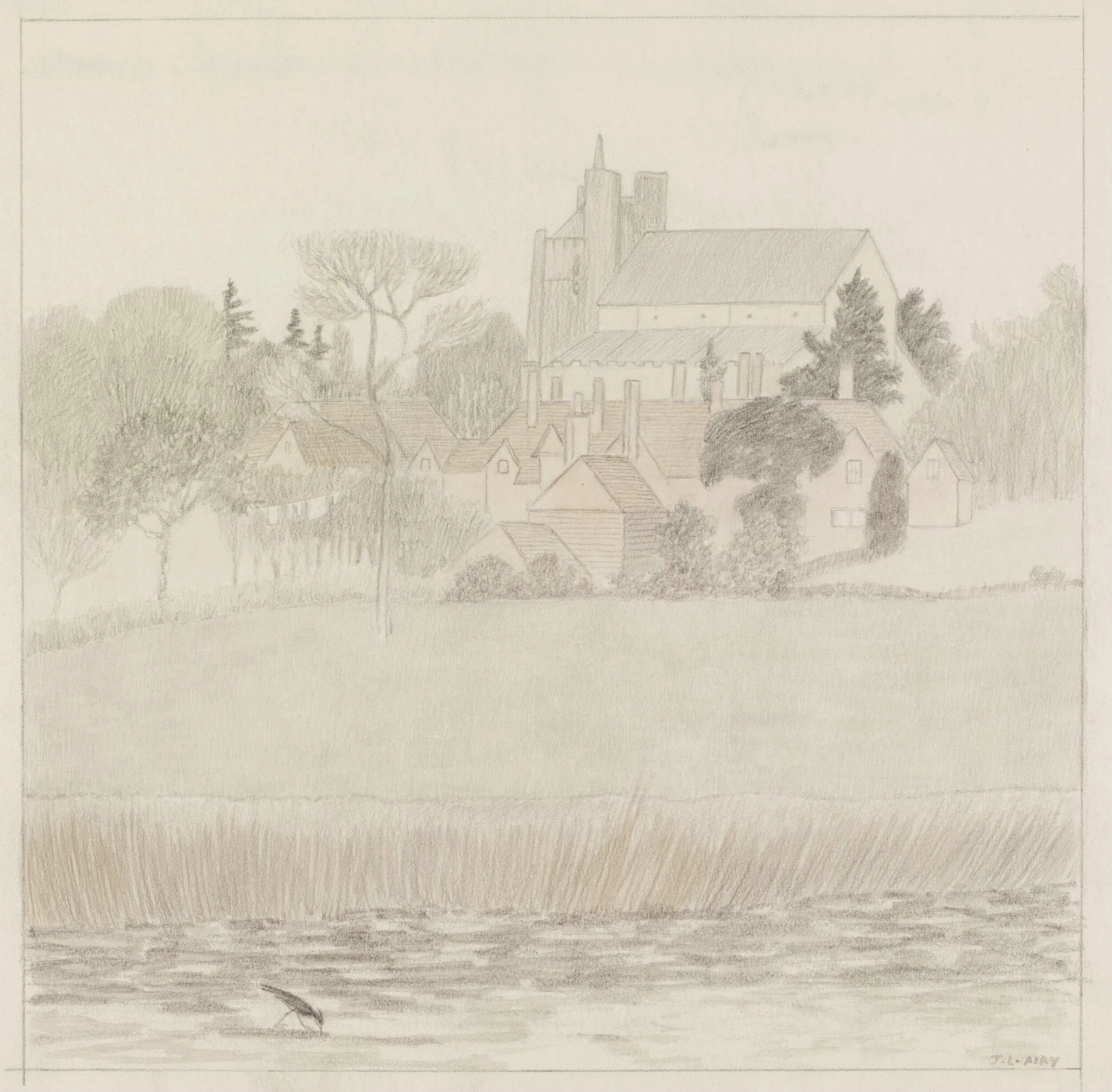 View of Orford, by Airy, watercolor, 1940